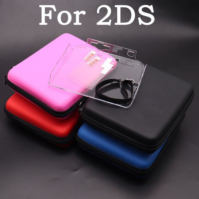 TingDong Transparente Hard Case Schutzhülle für deine 2DS Spielkonsole im Retro-Design - Bild 1