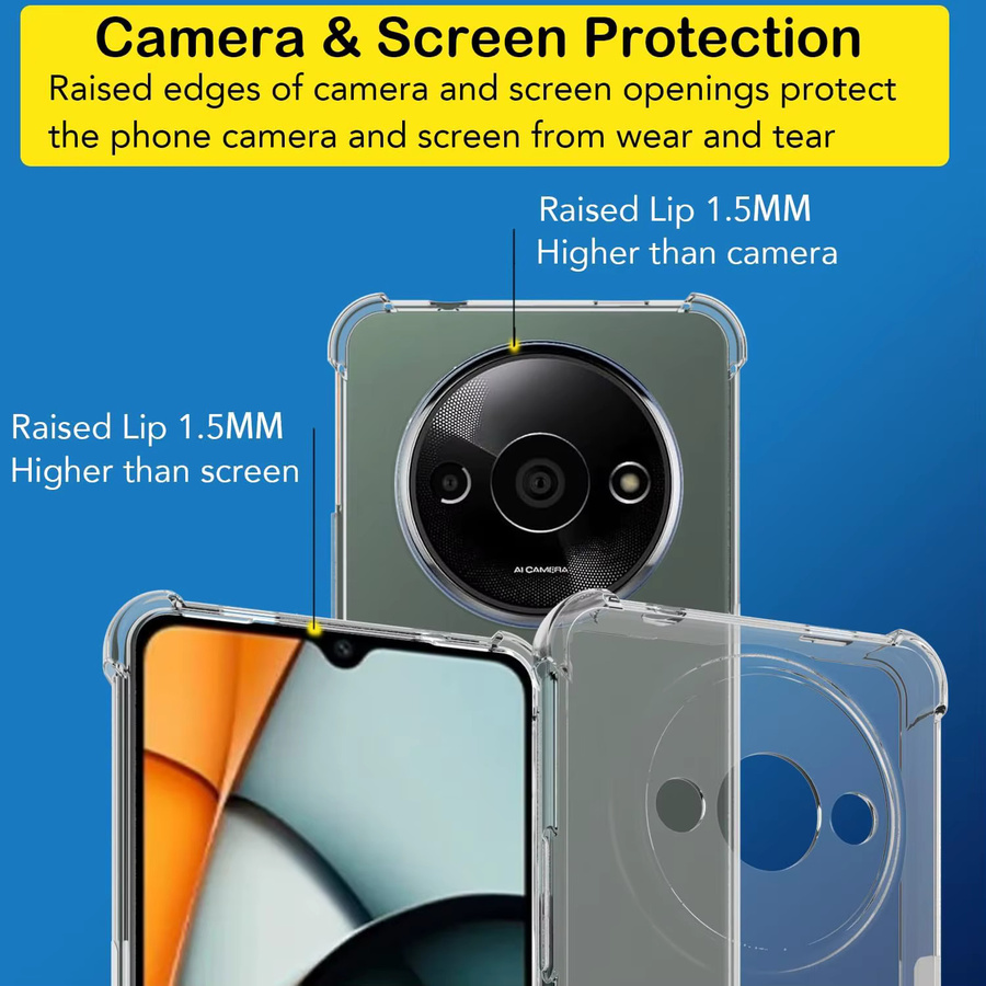 Transparente und stoßfeste TPU-Handyhülle für dein Redmi A3 - Bild 2