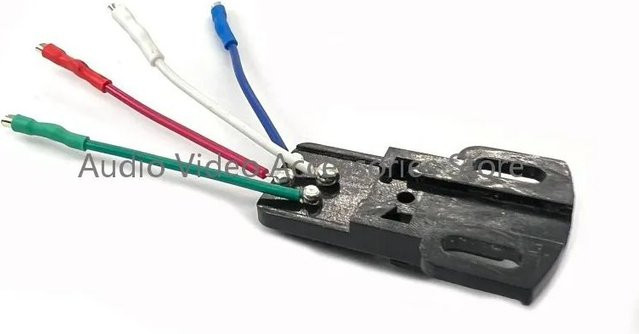 Dual Stylus Headshell mit sauerstofffreiem Kupferdraht für ULM Tonarm Plattenspieler, Schwarz - Bild 1