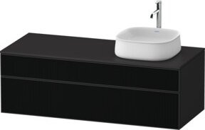 Duravit Waschtischunterschrank Zencha in Braun mit Einrichtungssystem, Breite: 130 cm, Tiefe: 55 cm, Höhe: 44,2 cm - Bild 1