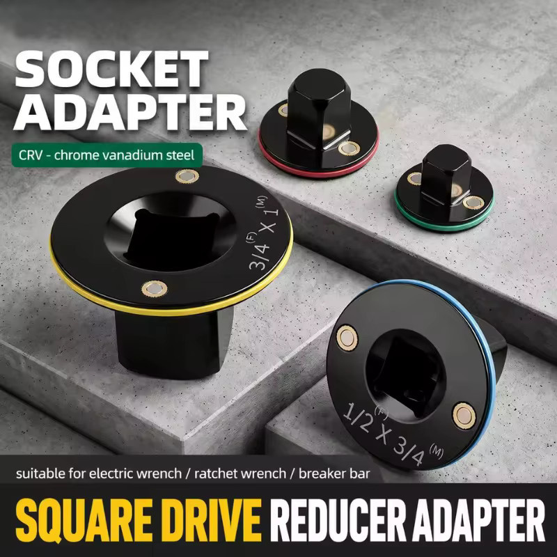 4-teiliges LTOOLS Schlagschrauber-Adapter-Set in Schwarz für Ratsche mit 3/4 Zoll Antrieb - Bild 6