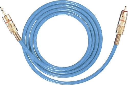 Oehlbach Audio Anschlusskabel Cinch auf 3,5 mm Klinke, Blau, 5,00 m - Bild 1