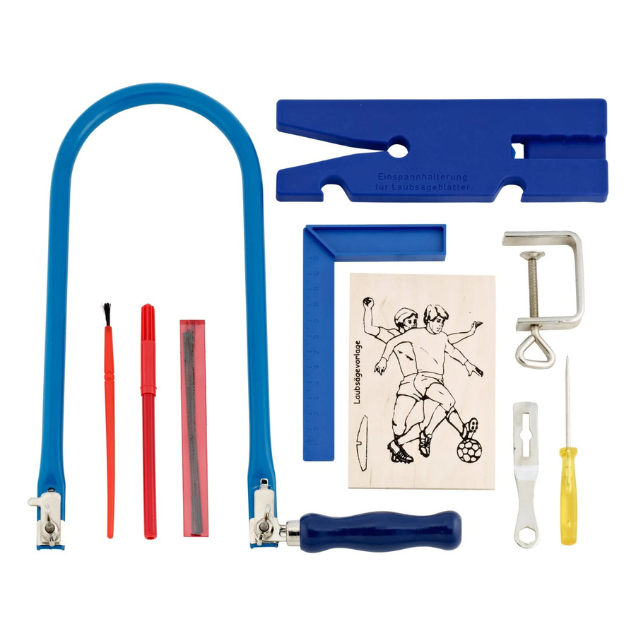 LUX-TOOLS Laubsäge-Set 15-teilig in Blau - Bild 2