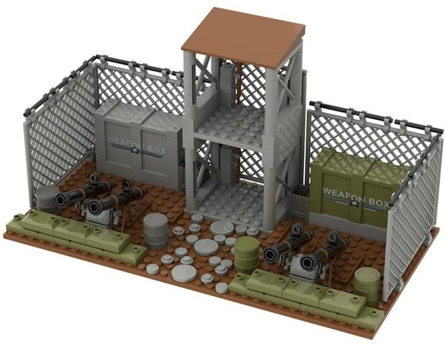 Linyi toy Moc Armeestil Ruiniertes Schlachtfeld Gebäude Set ab 14 Jahren - Bild 1