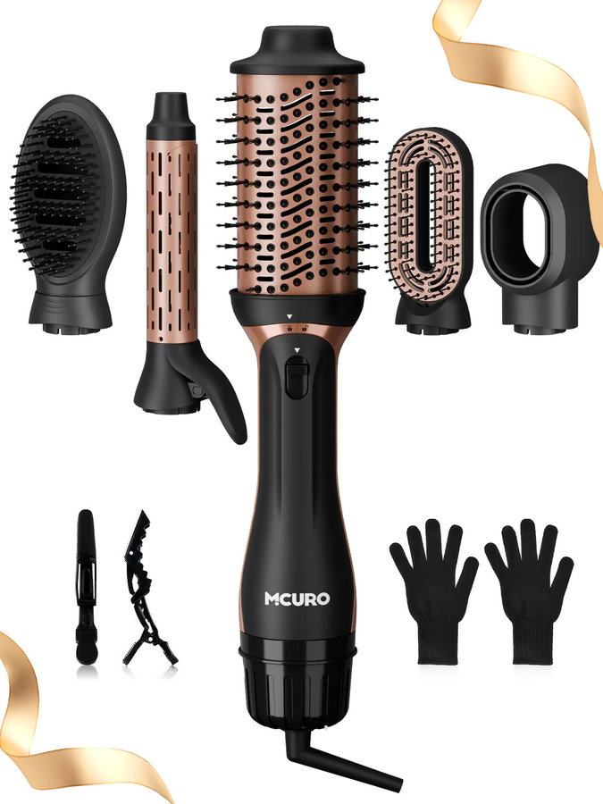 MCURO 5-in-1 Heißluftbürsten-Set mit Ionen-Technologie, Unisex - Bild 6