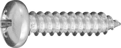 GECCO Blechschrauben aus Stahl mit Phillips-Antrieb, silberfarben, 1000 Stück, Durchmesser: 4,2 mm, Länge: 19 mm - Bild 1