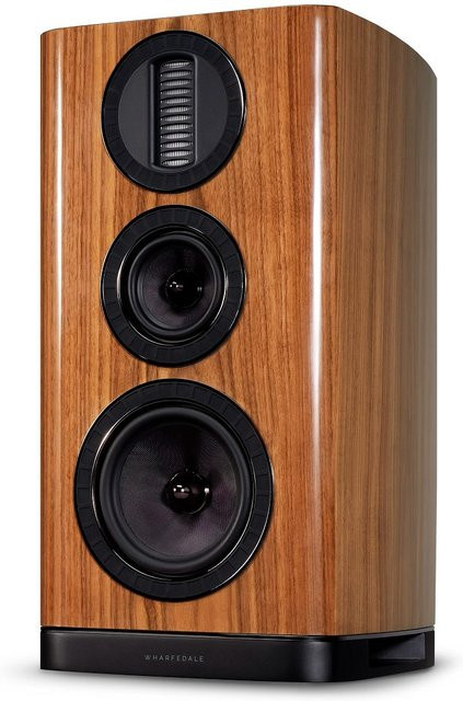 Wharfedale AURA 2 Regallautsprecher Paar in Hochglanz Walnuss Braun - Bild 1