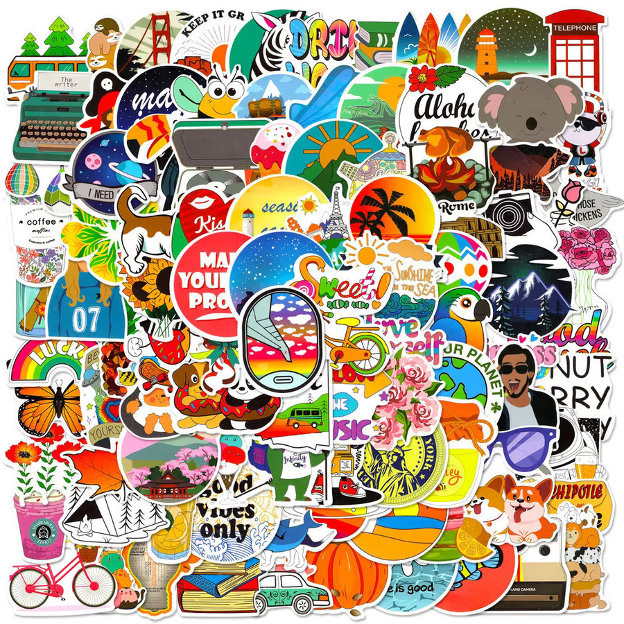 50 Stück wasserfeste Graffiti-Aufkleber in Multicolor von LanLanStickersWorld Store - Bild 3