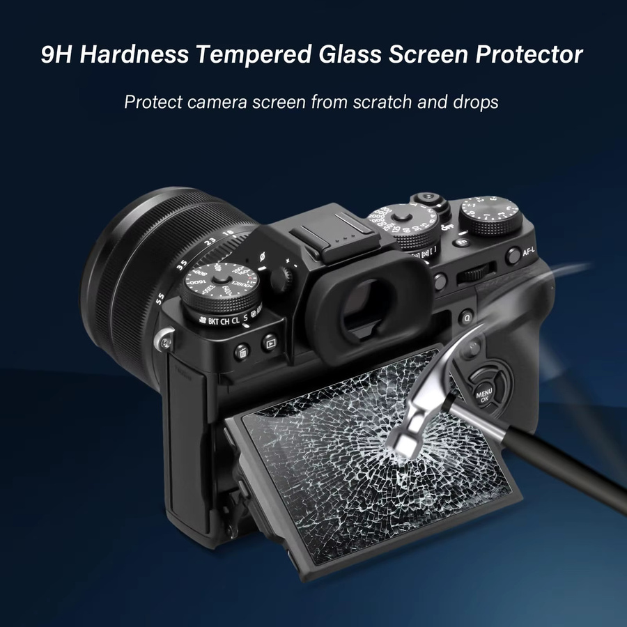 2er-Set Displayschutzfolie aus gehärtetem Glas in Transparent für Sony Kameras A7II A7III A7IV A7C2 A7CR A7RII A7RIII A7RIV A9 A9II A6700 A6600 A6500 ZV1 ZV1II - Bild 4