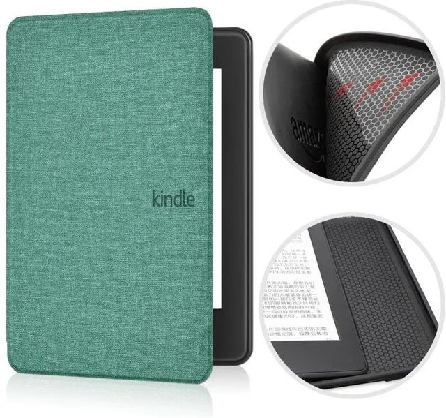 HTD Smart Case für Kindle Paperwhite 12. Generation 2024, weiche TPU-Silikonhülle für Kindle Paperwhite 7 Zoll in Grün - Bild 1