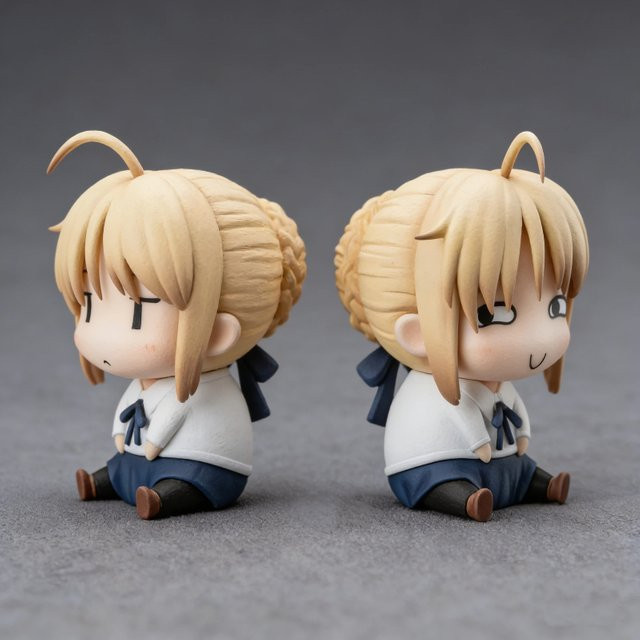 Bandai Fate Series Chibi Saber Figur, Einzelfigur, 10cm - Bild 1