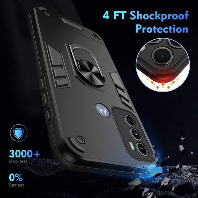 Magnetische Schutzhülle für Motorola Moto G60S G10 G20 G30 G34 G22 G14 G53 G13 G73 G23 in Schwarz - Bild 1