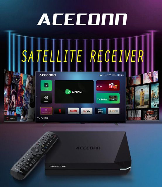 XCONN FOREVER X-CYBER ACEMIX Pi2 ACE11 Diamond Pro Sword pro+ 4K UHD TVONAIR3 Super Box IPTV Android Linux TV-Box in Schwarz - Bild 1