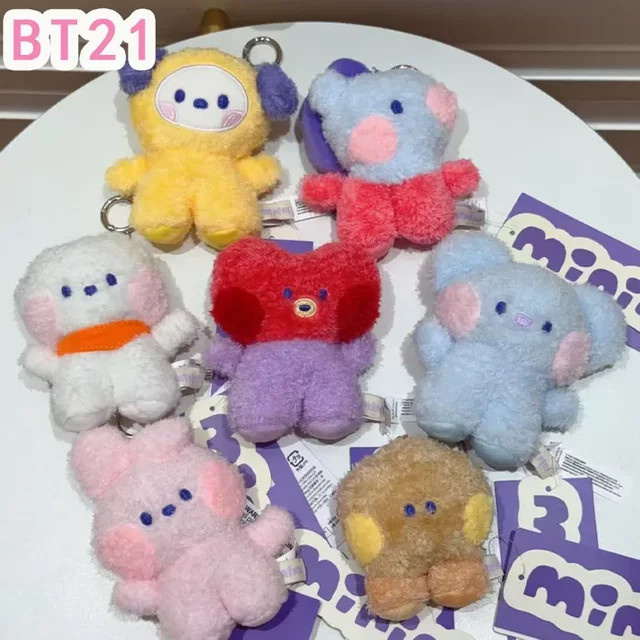 LINE FRIENDS BT21 Mini-Plüschpuppe Schlüsselanhänger, Tiere, Bunt/Mehrfarbig - Bild 1