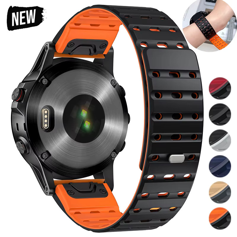 CHIICSMART Uhrenarmband Silikon, Schwarz, Unisex - Bild 6