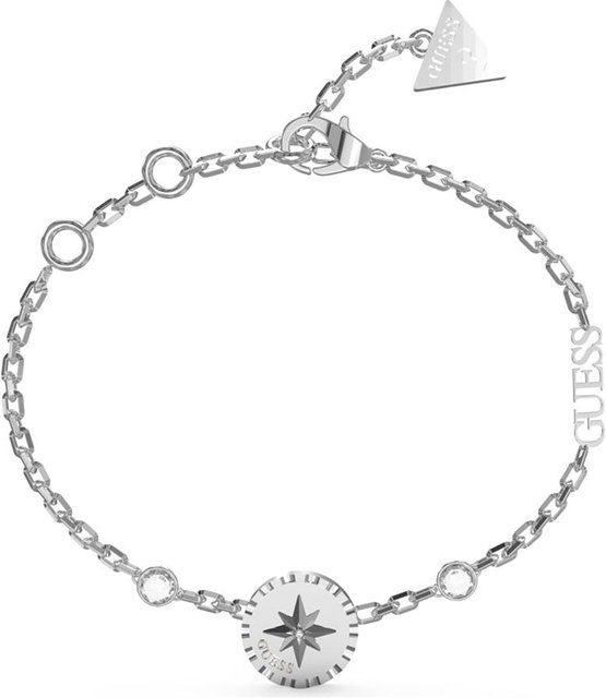 Guess Armband, Edelstahl, Silber, Kristall, Zirkonia, Damen - Bild 1