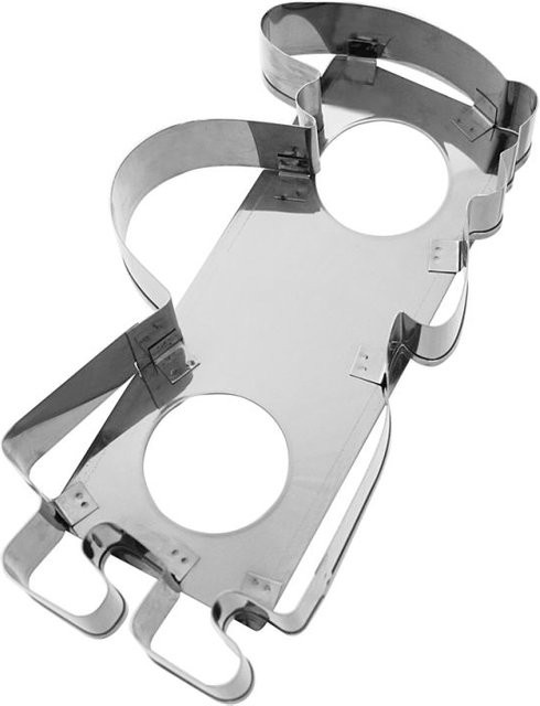 Schneider Ausstecher aus Edelstahl in Silber, B/T/H: 12,5 x 23 x 3 cm - Bild 1