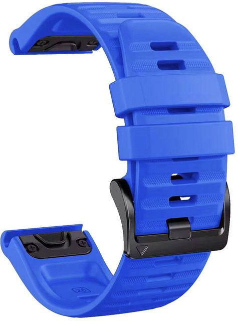 MY-CASE Uhrenarmband Silikon, QuickFit, 26mm, blue, Unisex - Bild 1