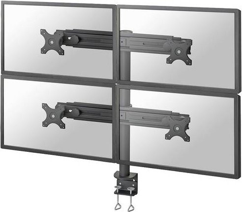 Neomounts FPMA-D700D4 4-fach Monitor-Tischhalterung für 48,3 cm bis 76,2 cm Monitore in Schwarz mit VESA 75x75 mm - Bild 1