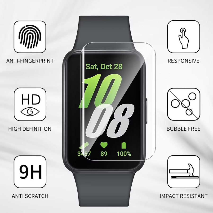 RWBANDS Hydrogelfolie für Samsung Galaxy Fit 3, kratzfester HD-Displayschutz in Transparent - Bild 2
