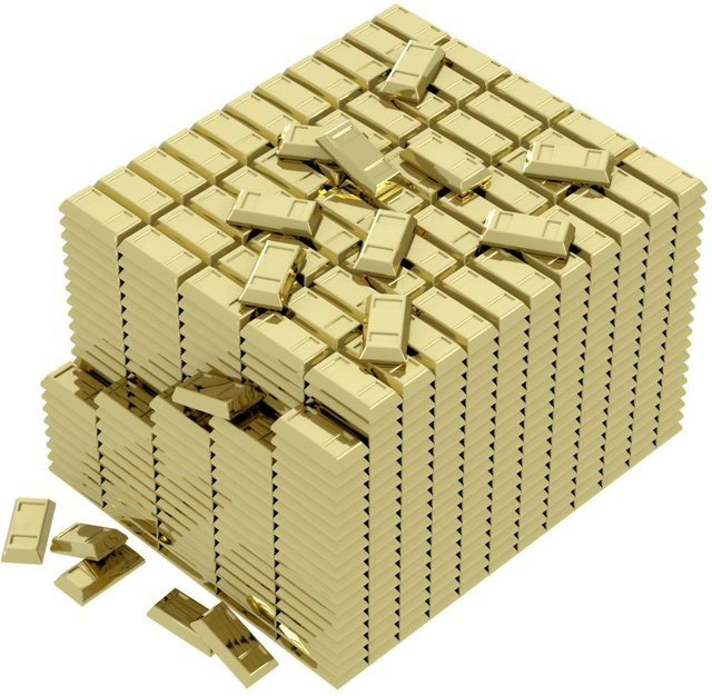 Yiran toy Goldbarren Baustein 50-teiliges Set - Bild 1