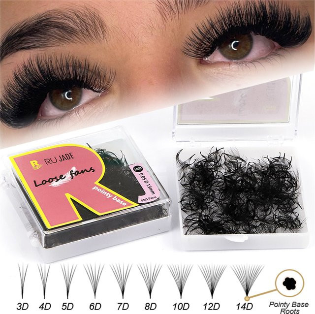 lashrujade Promade Volume Lose Fans, Black, Unisex - Bild 1