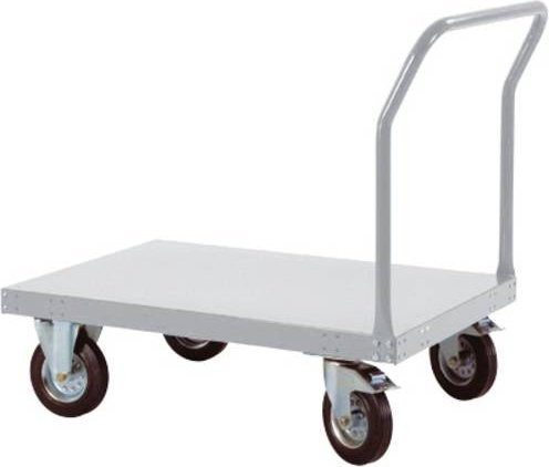 Manuflex Plattformwagen TP0163.9006 in Silber und Grau aus Stahl - Bild 1