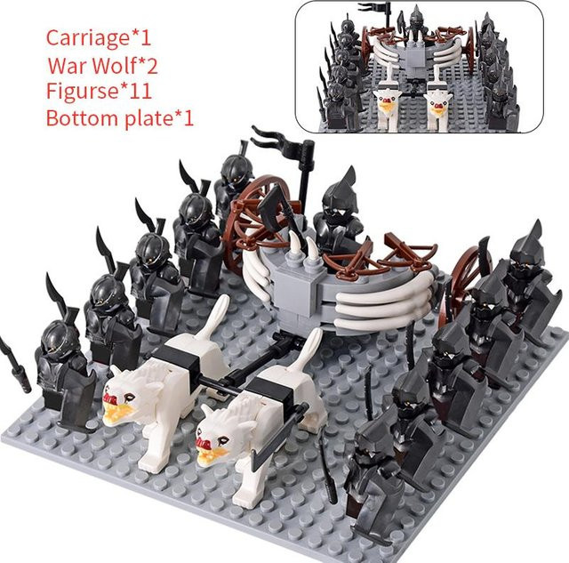 Los LOTR Elfen Soldat Orks Armee Figuren Bausteine Mittelalterliche Ritter Krieger - Bild 1