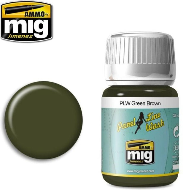 AMMO by MIG Jimenez Panel Line Wash, Grün, Braun - Bild 1