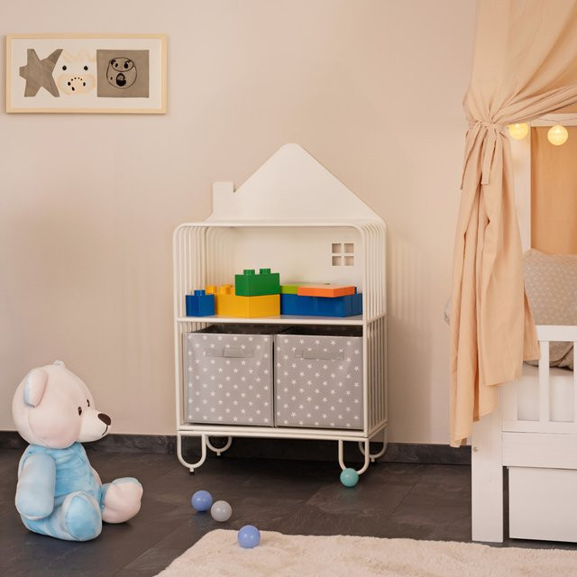 Kinderregal TODO S HomeDeluxe Weiß mit Rückwand aus Metall - Bild 1