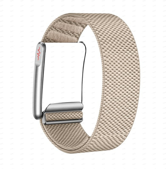 Vwar Loop Life Ersatzarmband mit Metallrahmen aus Nylon in Schwarz und Beige - Bild 1