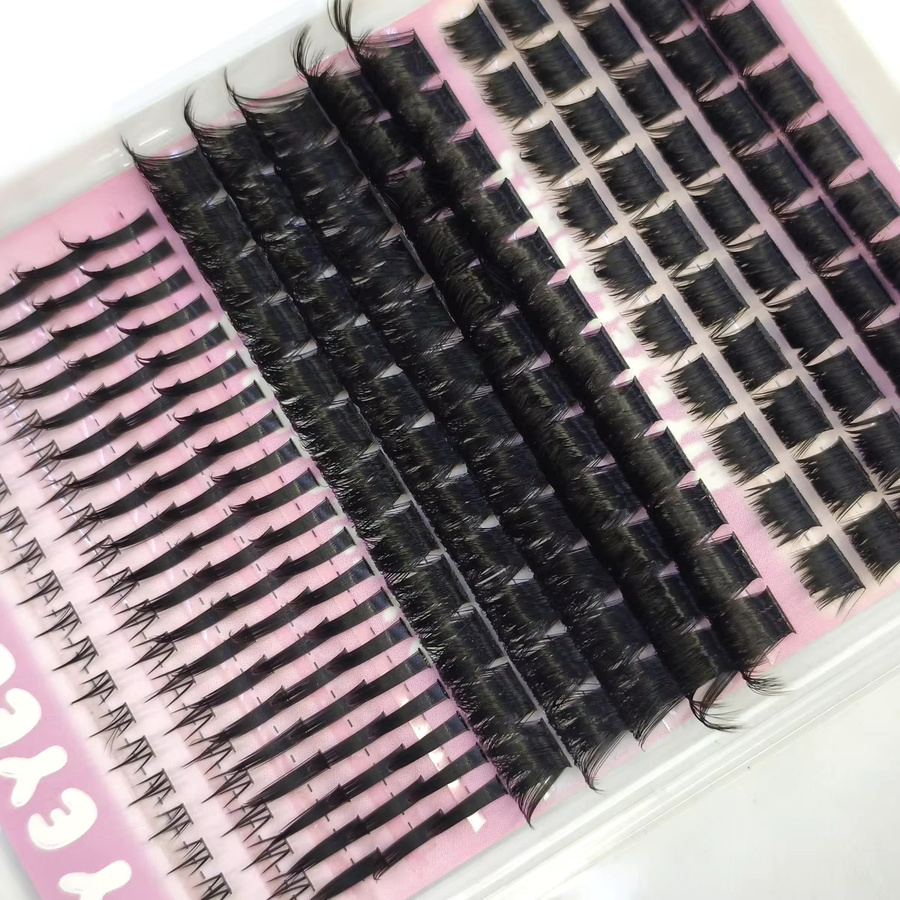 DIYLash Clusters Thick Volumen Wimpern Einzelwimpern, Black, Unisex - Bild 4