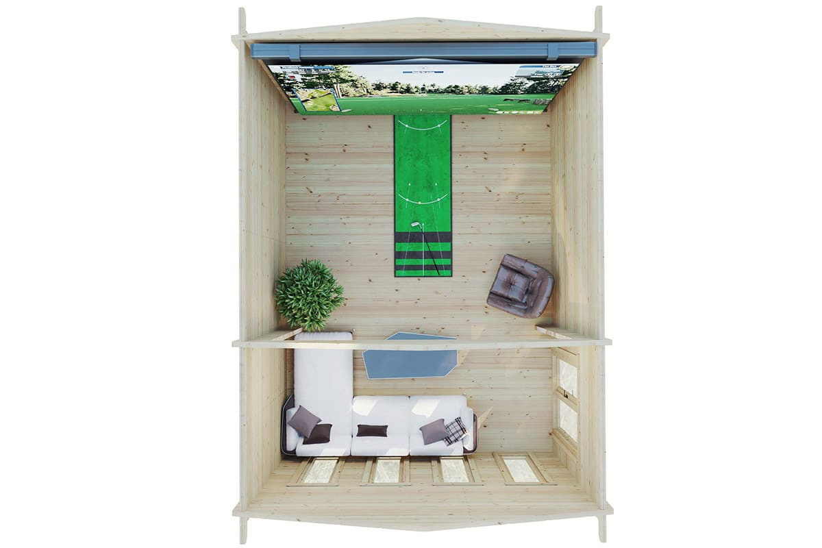 Gartenhaus Golfsimulator 3 aus Holz mit den Maßen B: 6 m x T: 5 m - Bild 2