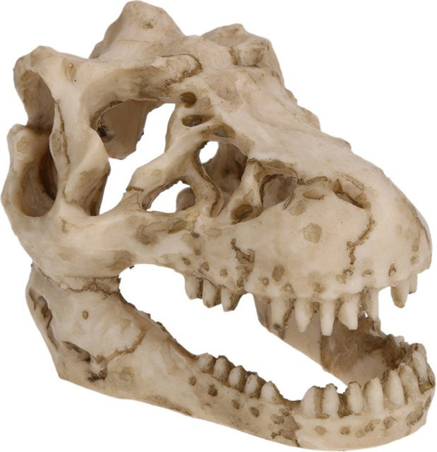 Otmagelu Dinosaurier Fossil Stein Statue Beige als Aquarium Dekoration und Wohnkultur Ornament - Bild 1