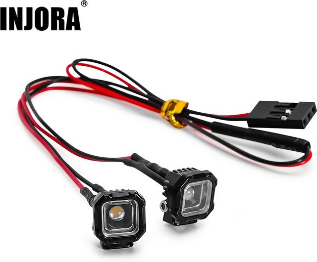 INJORA Quadratische LED-Leuchten, Weiß, Zubehör - Bild 1