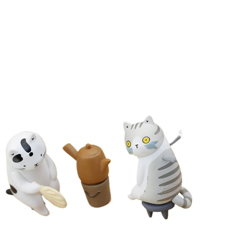 Bandai Katze Mini Action Figur Blind Box Multicolor Traditionelle Chinesische Medizin Akupunktur Kampfsport Halle - Bild 4