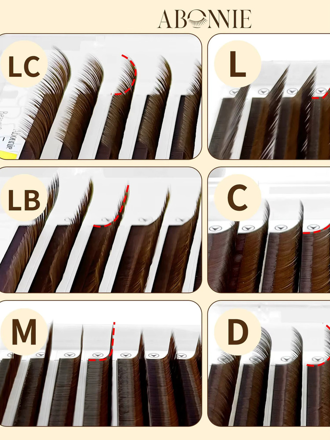 Abonnie Lashes Braune Klassische Wimpernverlängerungen, Unisex - Bild 6