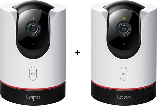 TP-Link Tapo C225 2.5K Pan & Tilt AI Home Security WLAN Kamera 2er-Set in Weiß und Schwarz - Bild 2