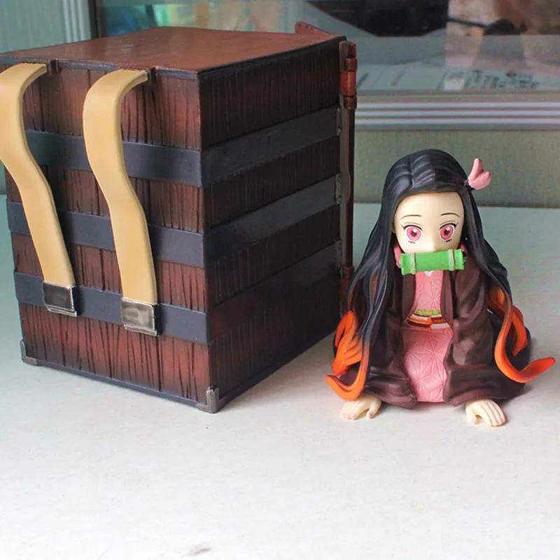 MIFEN Kamado Nezuko Dämonentöter Anime Figur PVC Kniende Pose 9cm - Bild 2