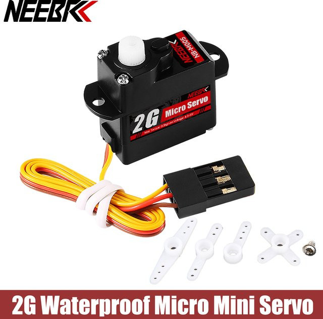 NEEBRC Mini Servo Micro Servo, Wasserdichter kernloser Motor, Kunststoffgetriebe, Digital - Bild 1