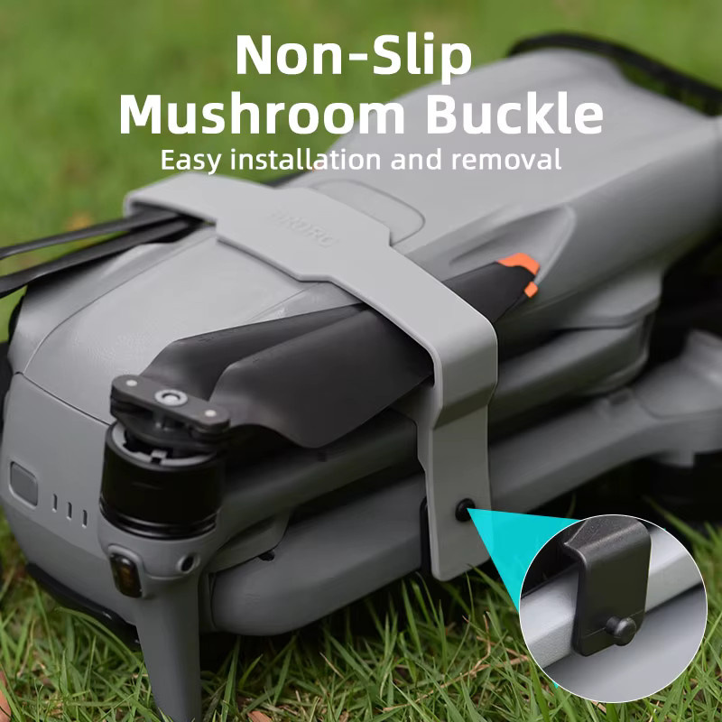 DJI Propellerhalter für Air 3 und Air 3S Drohnen-Stabilisatoren aus Silikon und ABS in Schwarz und Orange - Bild 3