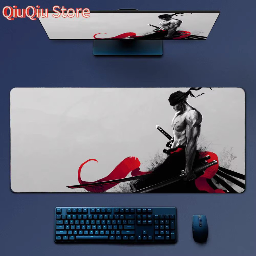 LockEdge Japanisches Anime Gaming-Mauspad One Piece Ruffy und Zoro, Schreibtischunterlage Multicolor - Bild 6