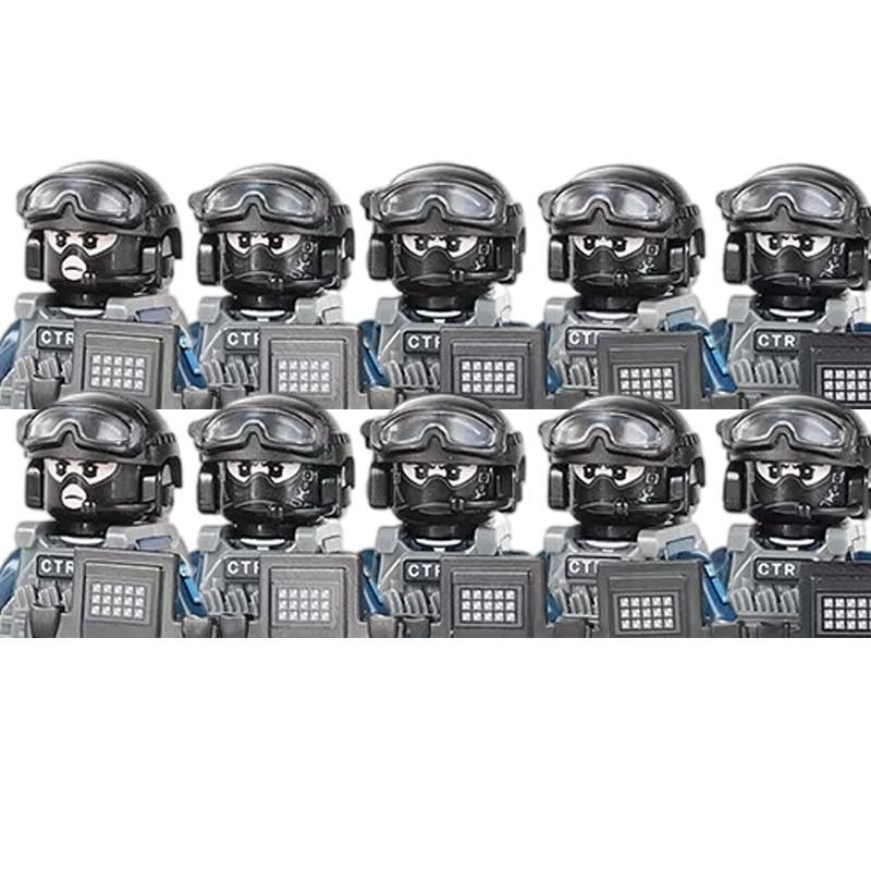 Yiran toy Stadtpolizei China PTU Sturmsoldat CTRU Figuren Bausteine - Bild 4