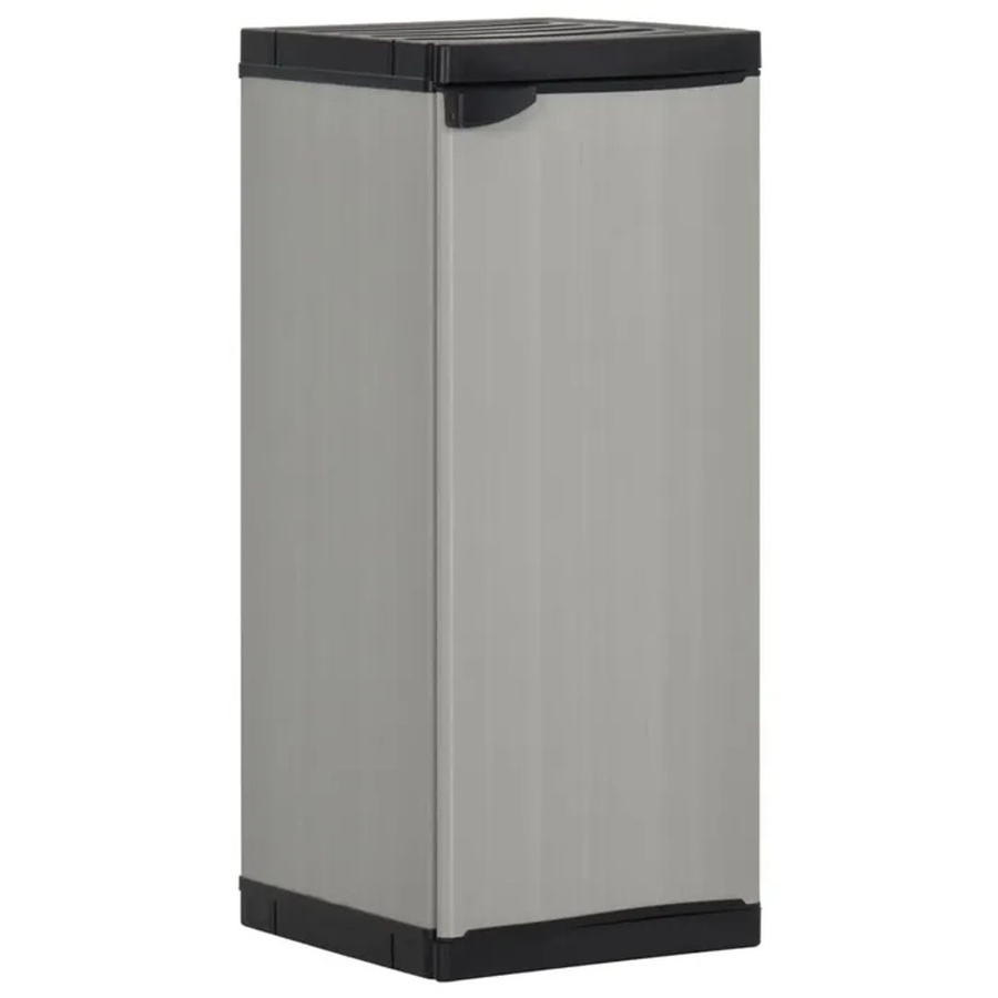 vidaXL Garten-Lagerschrank mit 1 Einlegeboden in Grau und Schwarz B/T/H: 35 x 40 x 85 cm - Bild 2
