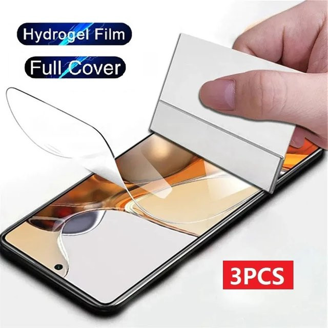 3 Stück Hydrogel-Displayschutzfolie für Oppo Reno 12 11 10 9 8T 5G und Oppo A1 A2 F27 Pro Plus, transparent - Bild 1