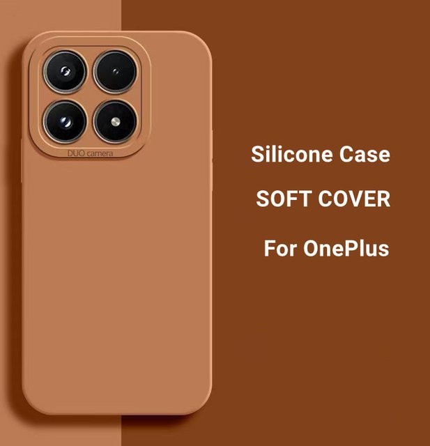 Stoßfeste Silikon-Handyhülle mit Linsenschutz und weichem Innenfutter für OnePlus 15 13 12 11 15R 13R 12R 11R - Bild 1