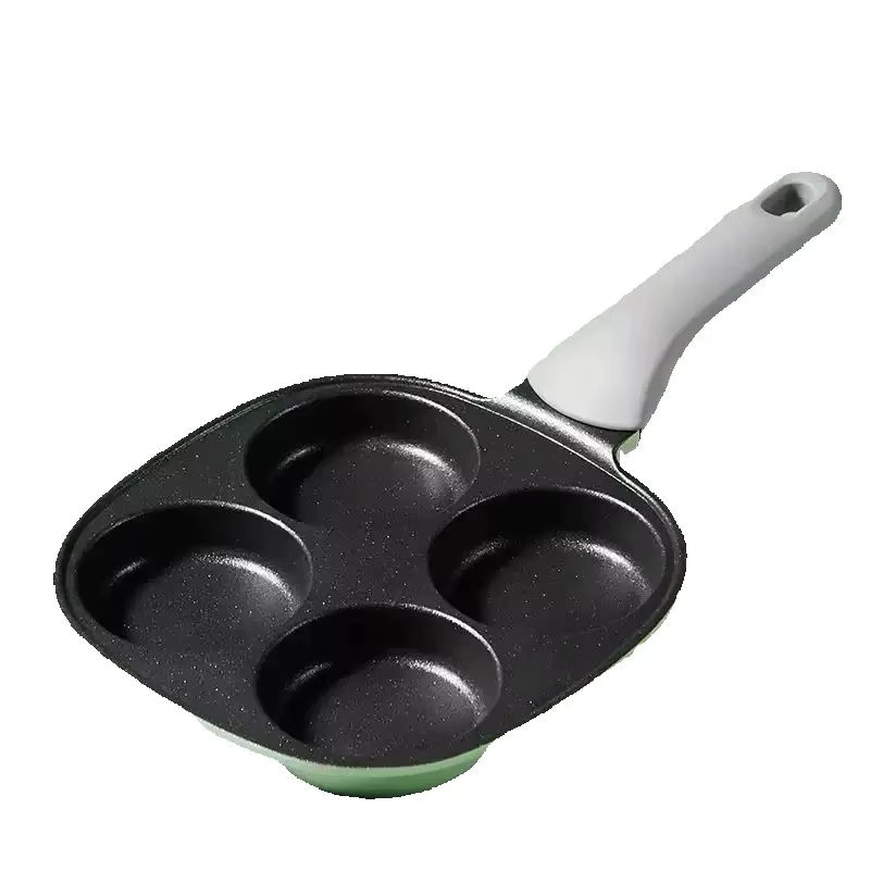 Cooker King 4-Tassen Eierpfanne aus Aluminium mit Antihaftbeschichtung in Schwarz und Weiß - Bild 7