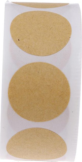 Leisury Runde DIY Aufkleber und Dichtungsetiketten aus Papier, 500 Stück pro Set - Bild 1