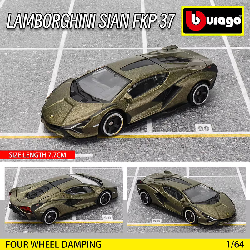 Bburago Lamborghini URUS FKP37, Spielfahrzeug, 1:64, Metall - Bild 1