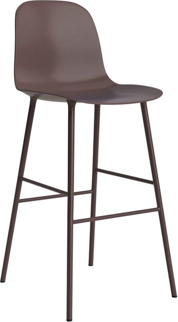 Normann Copenhagen Form Barstuhl aus Stahl in Braun Matt - Bild 1